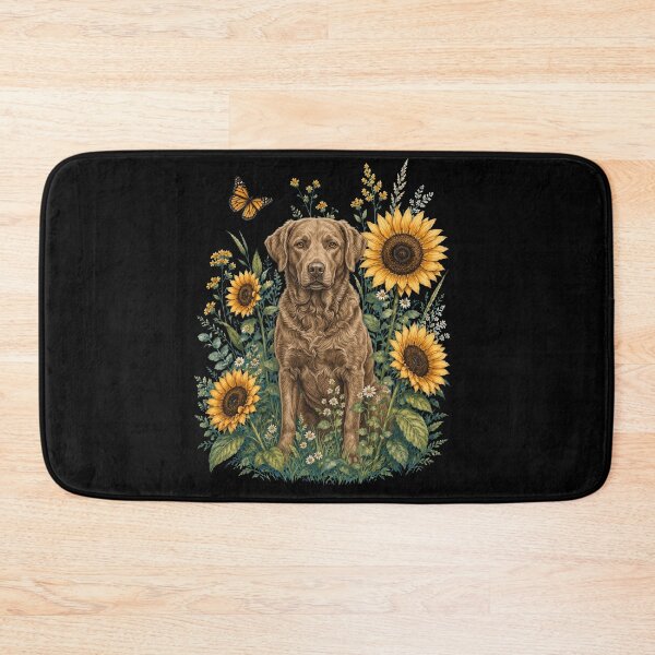 Item preview, Chesapeake Bay Retriever With Sunflower Cottagecore Art Dog Owner designed and sold by TerryConnells.