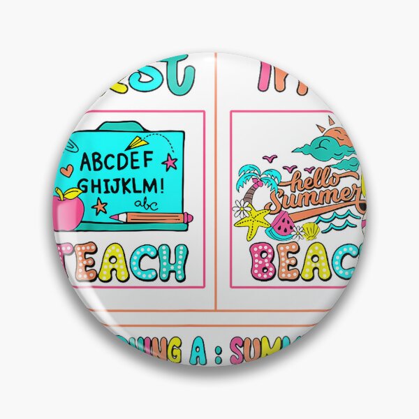 Item preview, First Teach Then Beach I Am Earning A Summer Break Teachers T-Shirt designed and sold by KTY-NUSS.