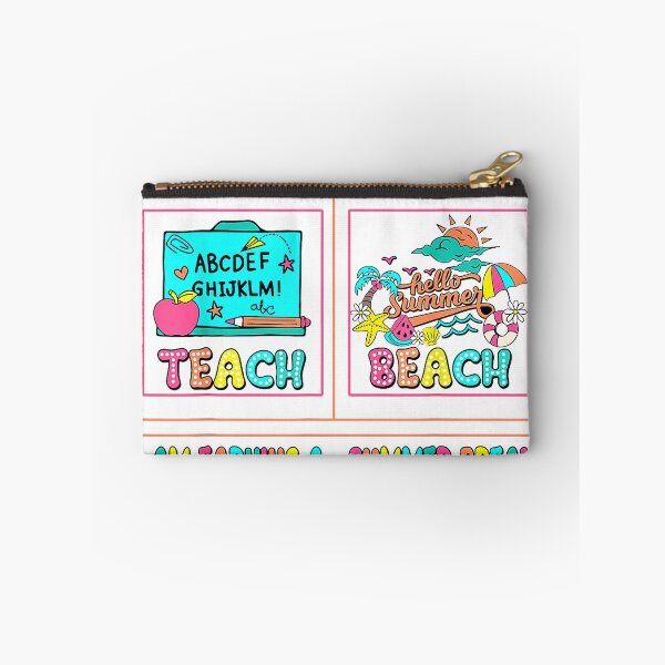 Item preview, First Teach Then Beach I Am Earning A Summer Break Teachers T-Shirt designed and sold by KTY-NUSS.
