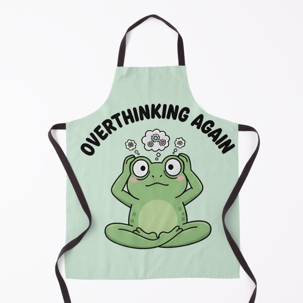 Item preview, Overthinking Again Frog - Funny Anxiety Meme designed and sold by ZyxDes.