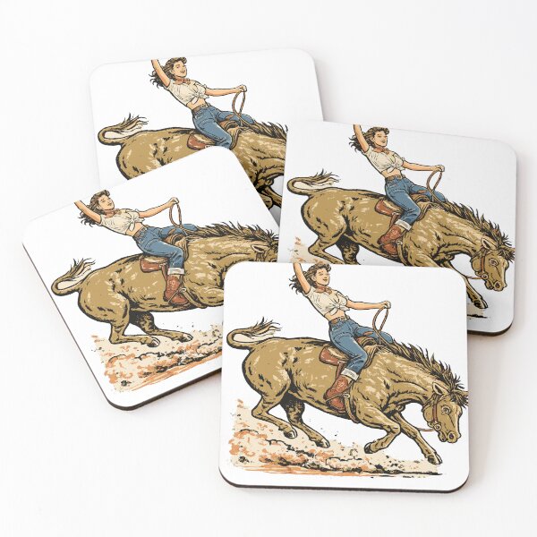 Item preview, Rodeo Cowgirl Riding Horse T-Shirt designed and sold by Matinez Pink.