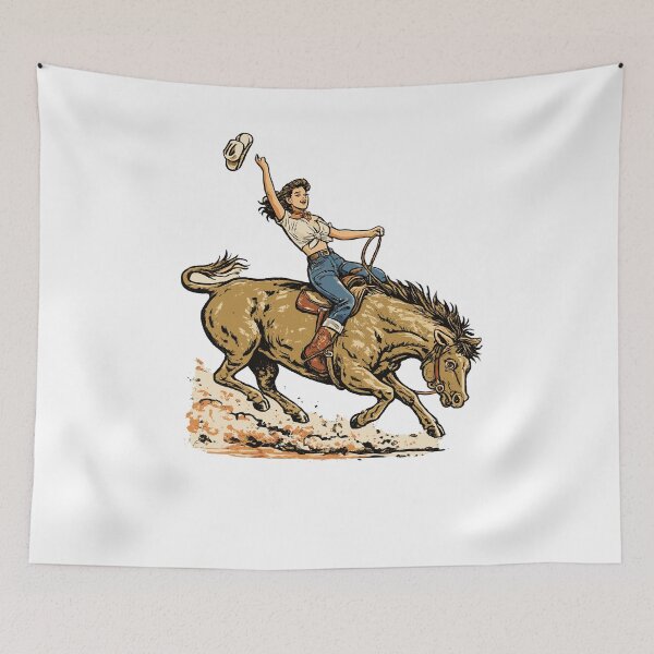 Item preview, Rodeo Cowgirl Riding Horse T-Shirt designed and sold by Matinez Pink.