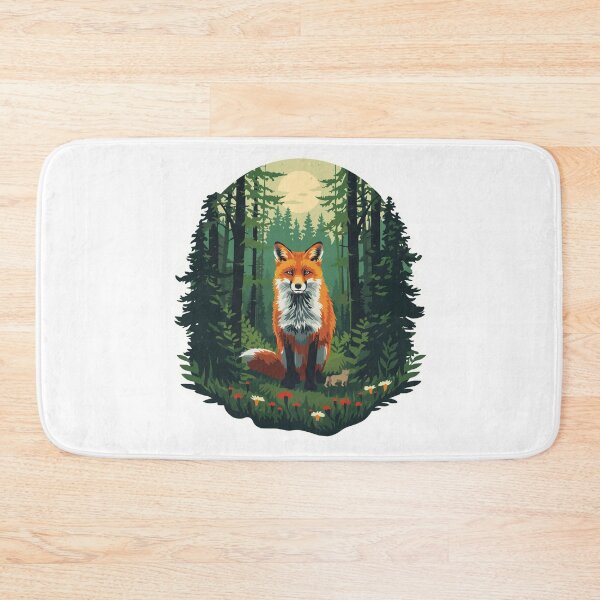 Artikelvorschau, Rotfuchs-Waldaufkleber, Geschenk für Naturliebhaber, Fuchs-Motiv, Waldtier-T-Shirt entworfen und verkauft von Sky-bully.