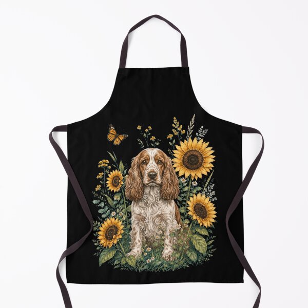 Item preview, Cocker Spaniel With Sunflower Cottagecore Art Dog Owner designed and sold by TerryConnells.