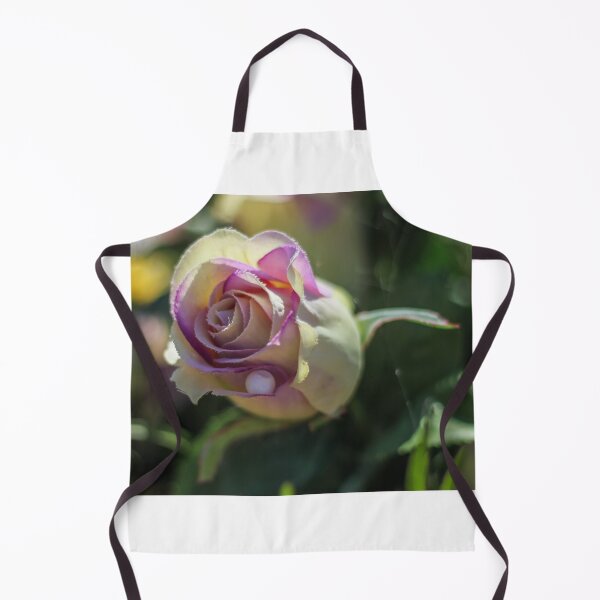 Item preview, Close-Up Purple and Cream Rose Blossom With Dew Drop, Soft Bokeh Garden Mood designed and sold by Nmallia.