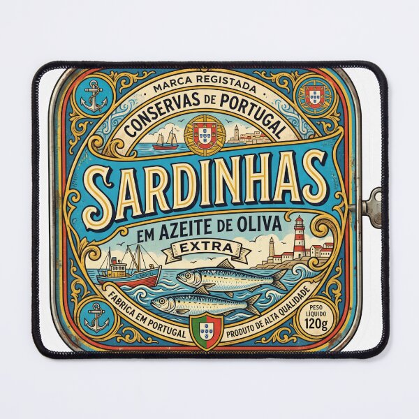 Item preview, Vintage Portuguese Sardinhas Tin Fishcore Art designed and sold by ryanguas.