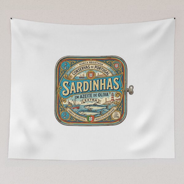 Item preview, Vintage Portuguese Sardinhas Tin Fishcore Art designed and sold by ryanguas.