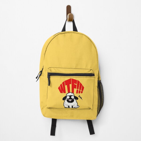 Item preview, WTF - Funny Cartoon Sheep With A Shocked Face designed and sold by WIZECROW.