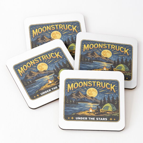 Item preview, Moonstruck Camping Under Stars designed and sold by Matinez Pink.