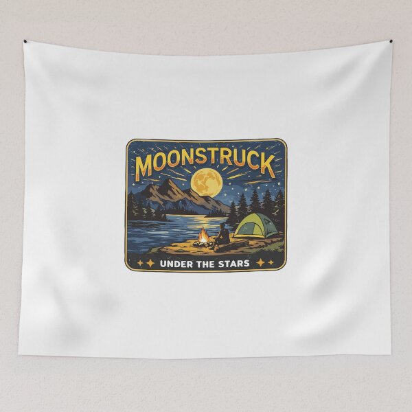 Item preview, Moonstruck Camping Under Stars designed and sold by Matinez Pink.