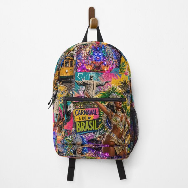 Item preview, Carnival Pulse — Vibrant Brazilian Carnival Mixed‑Media Collage designed and sold by Jandedan.
