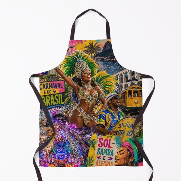 Item preview, Carnival Pulse — Vibrant Brazilian Carnival Mixed‑Media Collage designed and sold by Jandedan.