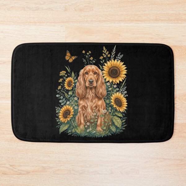Item preview, English Cocker Spaniel With Sunflower Cottagecore Art Dog Owner designed and sold by TerryConnells.