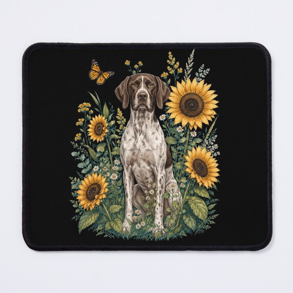 Item preview, English Pointer With Sunflower Cottagecore Art Dog Owner designed and sold by TerryConnells.