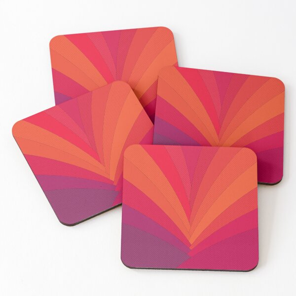 Item preview, Palm Tree Abstraction - Hot Orange and Fuchsia Tropical designed and sold by K Design Store.