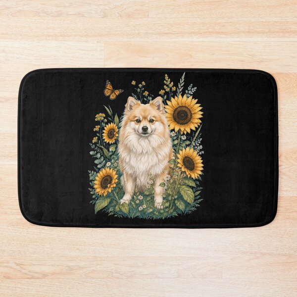Item preview, German Spitz With Sunflower Cottagecore Art Dog Owner designed and sold by TerryConnells.