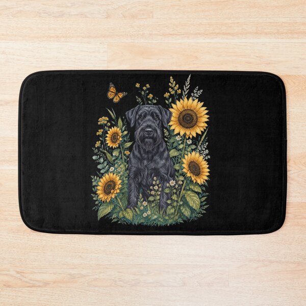 Item preview, Giant Schnauzer With Sunflower Cottagecore Art Dog Owner designed and sold by TerryConnells.