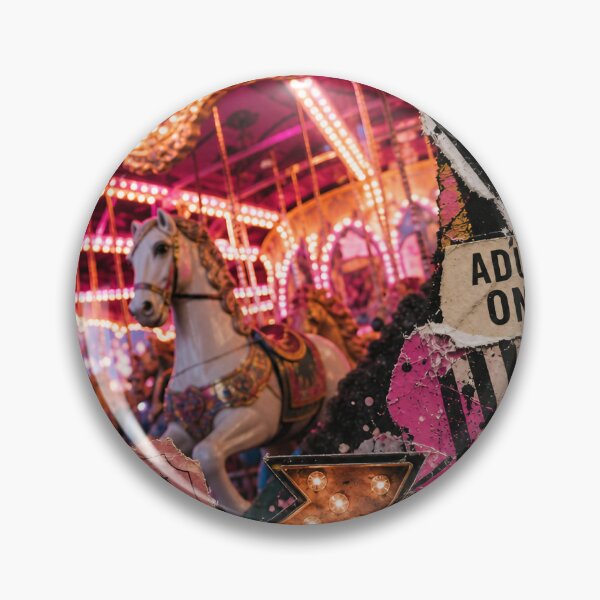 Item preview, Neon Whirl — Adult Amusement Park Mixed‑Media Collage designed and sold by Jandedan.