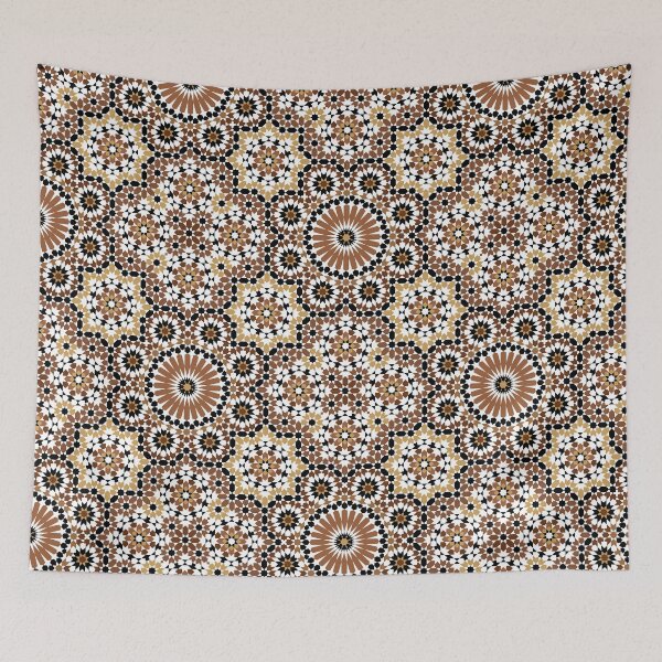 Item preview, Zellige tile in brown colors designed and sold by alyoha.
