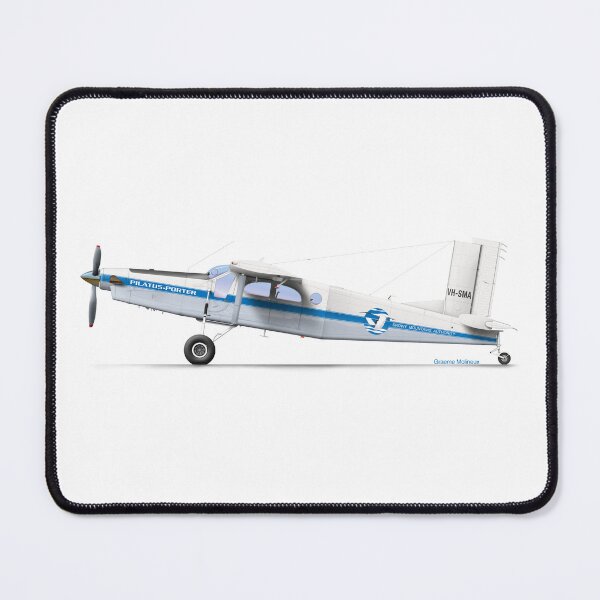 Item preview, PILATUS PC-6 PORTER VH-SMA SNOWY designed and sold by Grubby Fingers Aircraft Illustration.