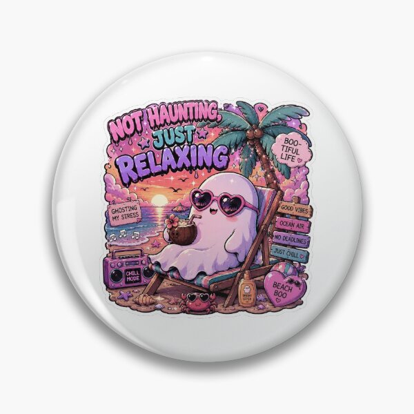Item preview, Not Haunting, Just Relaxing Sticker designed and sold by blossomfun.
