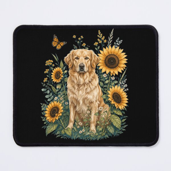 Item preview, Hovawart With Sunflower Cottagecore Art Dog Owner designed and sold by TerryConnells.