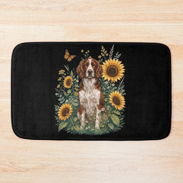 Item preview, Irish Red And White Setter With Sunflower Cottagecore Art Dog Owner designed and sold by TerryConnells.