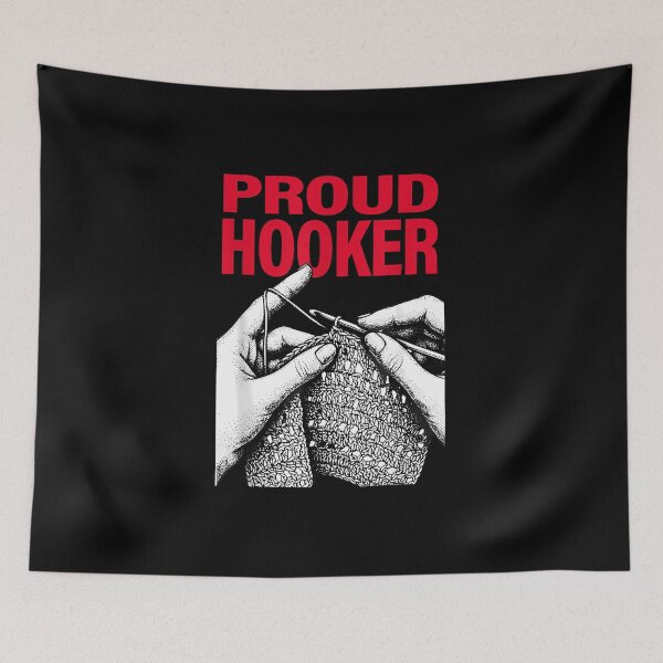 Item preview, Proud Hooker Funny Knitting Lover Saying Quote Men Women designed and sold by SipanjiGFArt.