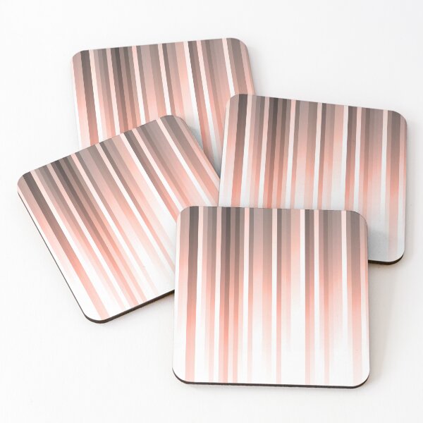 Item preview, Aurora Coral Pink - Pastel Vertical Sun Rays designed and sold by K Design Store.