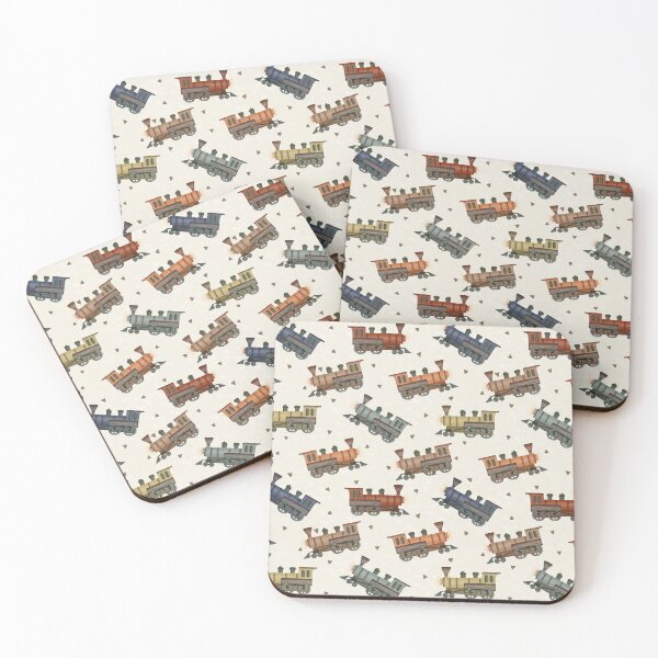 Item preview, Watercolor Trains designed and sold by Doodloom.