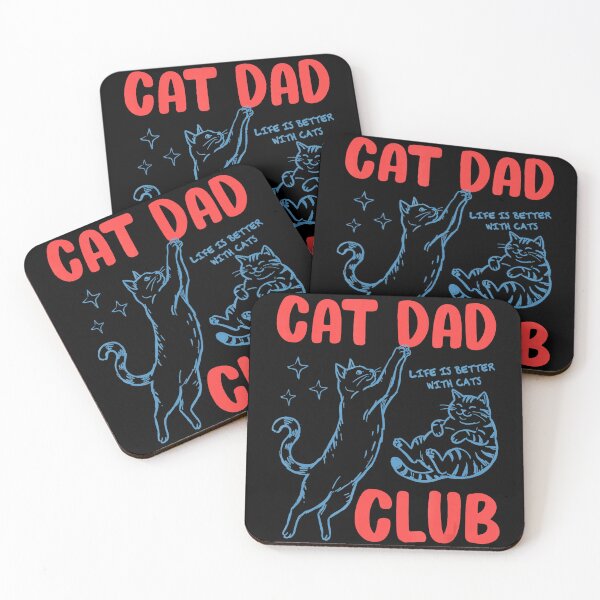 Item preview, Cat Dad Club Funny Retro Cat Lover Artwork for Cozy Pet People designed and sold by zamiokaline.