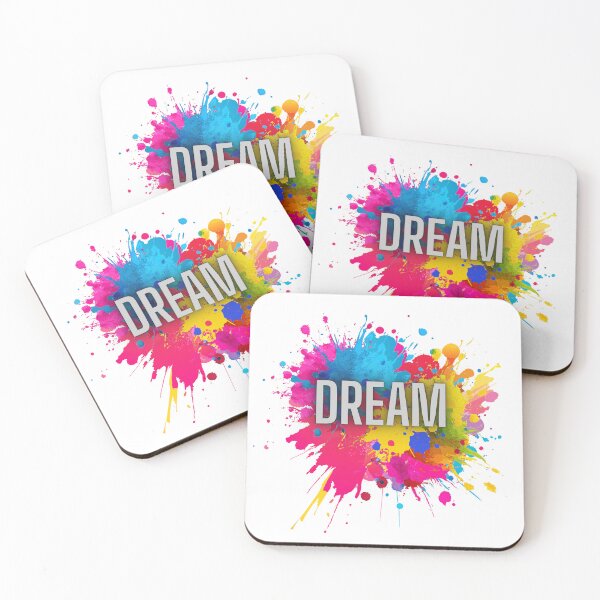 Item preview, Dream | Colorful Watercolor Paint Splash Typography designed and sold by GraphixByHub.