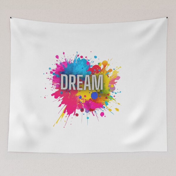 Item preview, Dream | Colorful Watercolor Paint Splash Typography designed and sold by GraphixByHub.