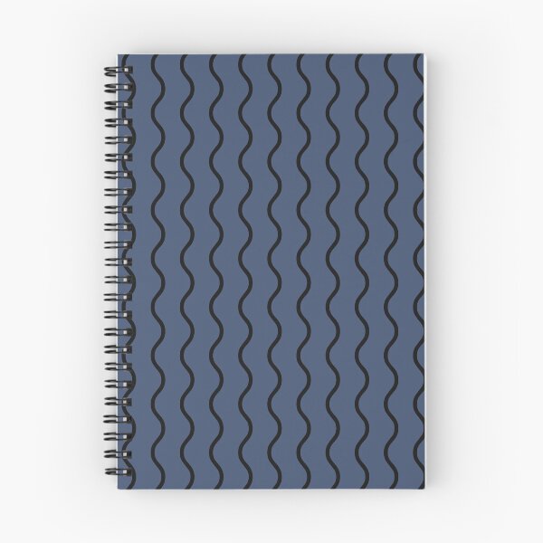 Item preview, Blue And Black Waves Pattern designed and sold by pattern-archive.