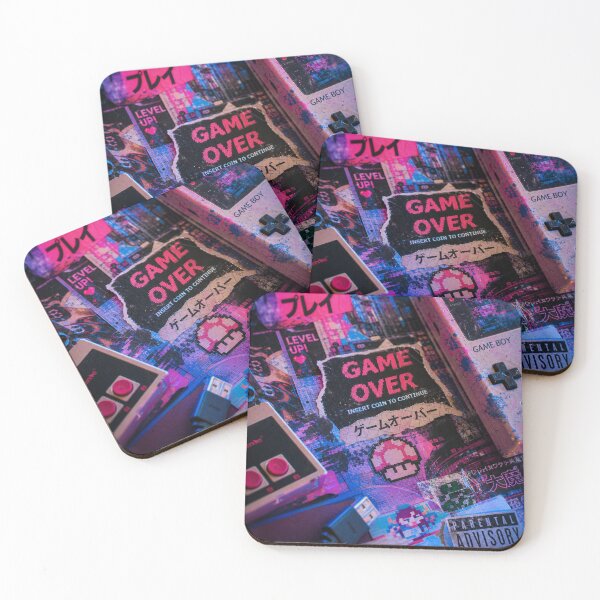 Item preview, Neon Arcade — Retro Gaming Mixed‑Media Collage designed and sold by Jandedan.
