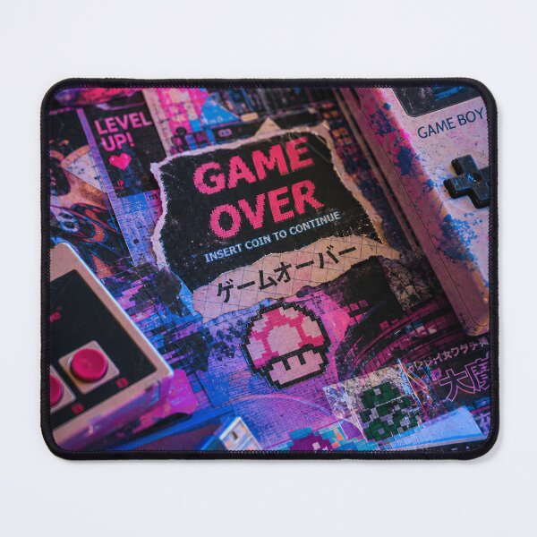 Item preview, Neon Arcade — Retro Gaming Mixed‑Media Collage designed and sold by Jandedan.