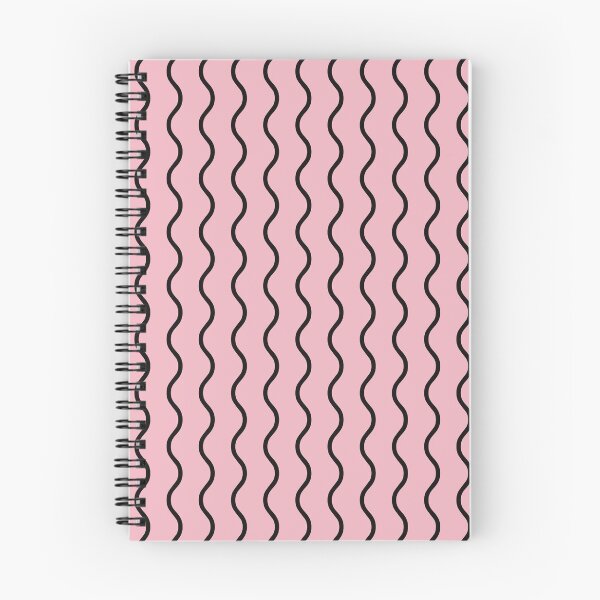 Item preview, Blush And Black Waves Pattern designed and sold by pattern-archive.