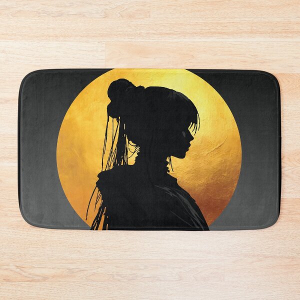 Item preview, Golden Moonlight Anime Girl Silhouette Art designed and sold by RamyGallery.