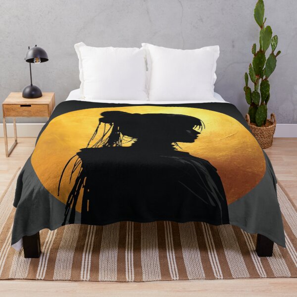 Item preview, Golden Moonlight Anime Girl Silhouette Art designed and sold by RamyGallery.