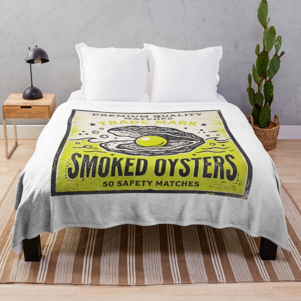 Item preview, Vintage Matchbox Art Smoked Oysters Print designed and sold by ryanguas.