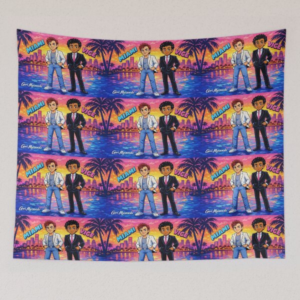 Item preview, Miami Vice Don Johnson and Philip Michael Thomas designed and sold by The Art Queen Of Michigan .