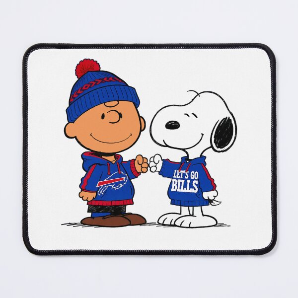Item preview, Charlie Brown And Snoopy Buffalo Bills Football designed and sold by Peggy D Schafer.
