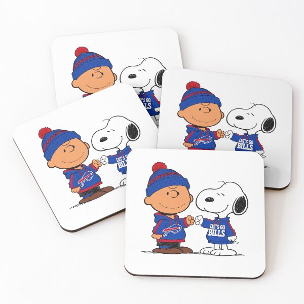 Item preview, Charlie Brown And Snoopy Buffalo Bills Football designed and sold by Peggy D Schafer.