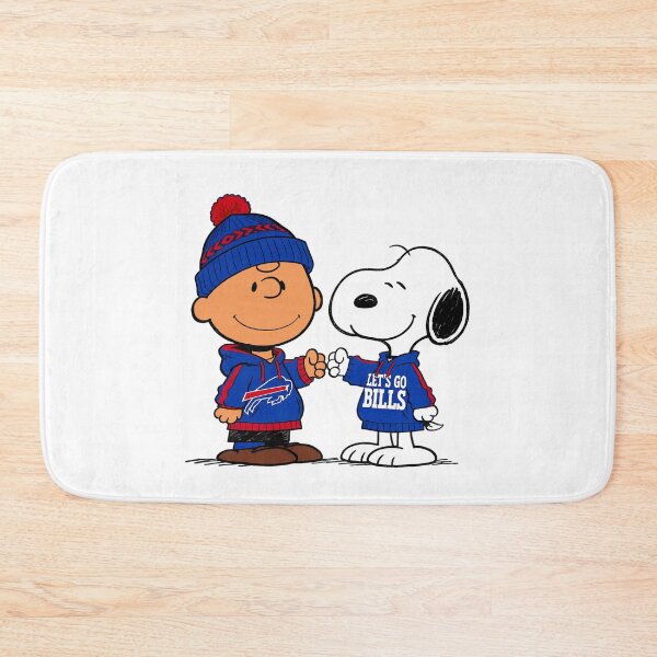 Item preview, Charlie Brown And Snoopy Buffalo Bills Football designed and sold by Peggy D Schafer.
