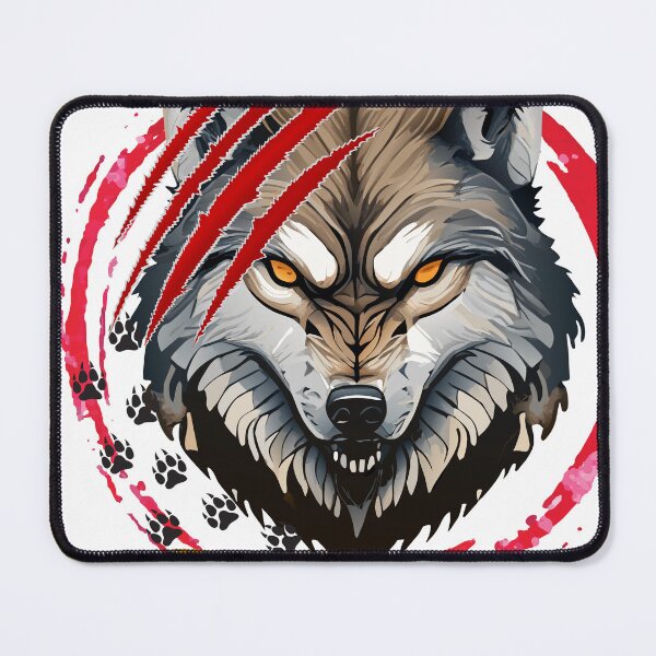 Item preview, Freedom Find Your Wild | Fierce Alpha Wolf Scratch Art designed and sold by GraphixByHub.