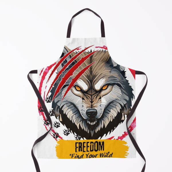 Item preview, Freedom Find Your Wild | Fierce Alpha Wolf Scratch Art designed and sold by GraphixByHub.