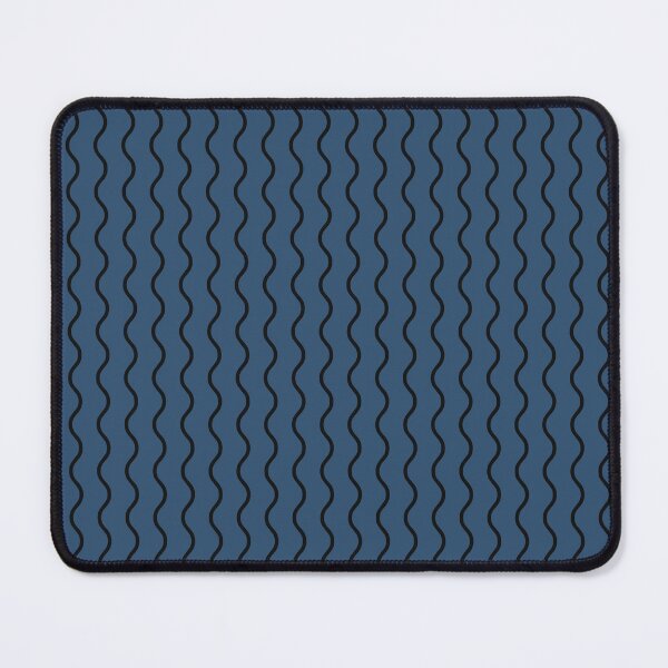 Item preview, Denim And Black Waves Pattern designed and sold by pattern-archive.