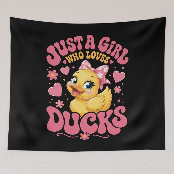 Item preview, Just A Girl Who Loves Ducks, Cute Girl Duck designed and sold by GPODdesign.