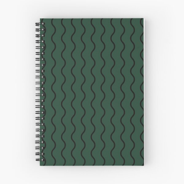 Item preview, Forest Green And Black Waves Pattern designed and sold by pattern-archive.