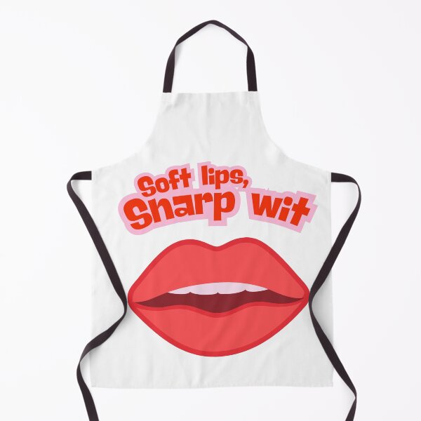 Item preview, Soft Lips Sharp Wit Aesthetic Girl Power Quote designed and sold by FMSeamlessArt.